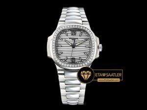 PP0271B - Patek Nautilus 33mm Diam SSSS White PF Miyota 9015 - 11.jpg